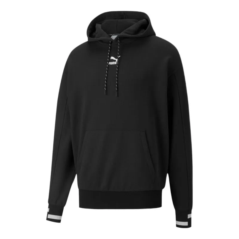 Puma Logo Classics Hoodie 'Black' 533204-01 sold by KicksCrew