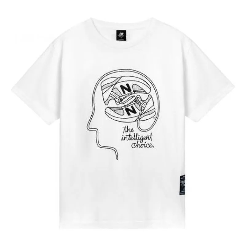 New Balance Athletics Delorenzo Shoe Feminina Tee 'White Black' AMT11519-WT sold by KicksCrew