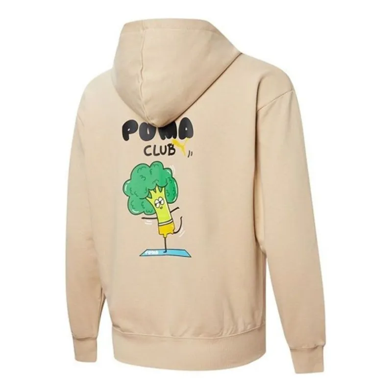 Puma Club Graphic Full Zip Jacket 'Beige' 533199-20 sold by KicksCrew