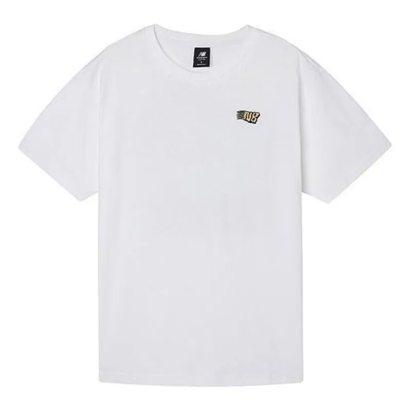 New Balance Graphic Print Tee 'White Multi' AMT01548-WT sold by KicksCrew