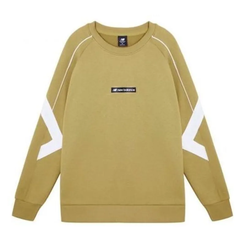 New Balance Athletics Logo-Print Sweatshirt 'Brown' AMT11326-BEI sold by KicksCrew