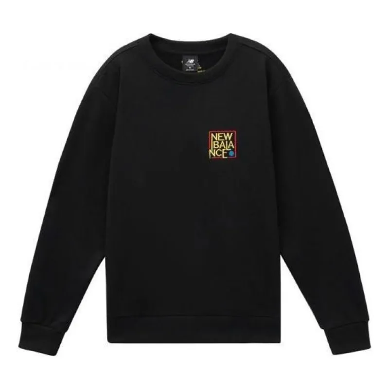 New Balance CNY Logo Sweatshirts 'Black' AMT11309-BK sold by KicksCrew