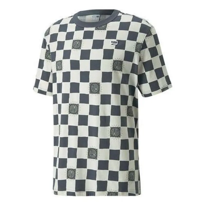 Puma Downtown Aop Tee 'White Blue' 535365-99 sold by KicksCrew