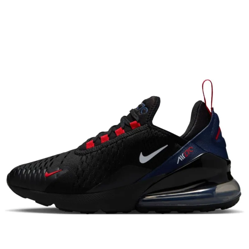 (GS) Nike Air Max 270 'Black Midnight Navy Red' HJ9565-001 sold by KicksCrew
