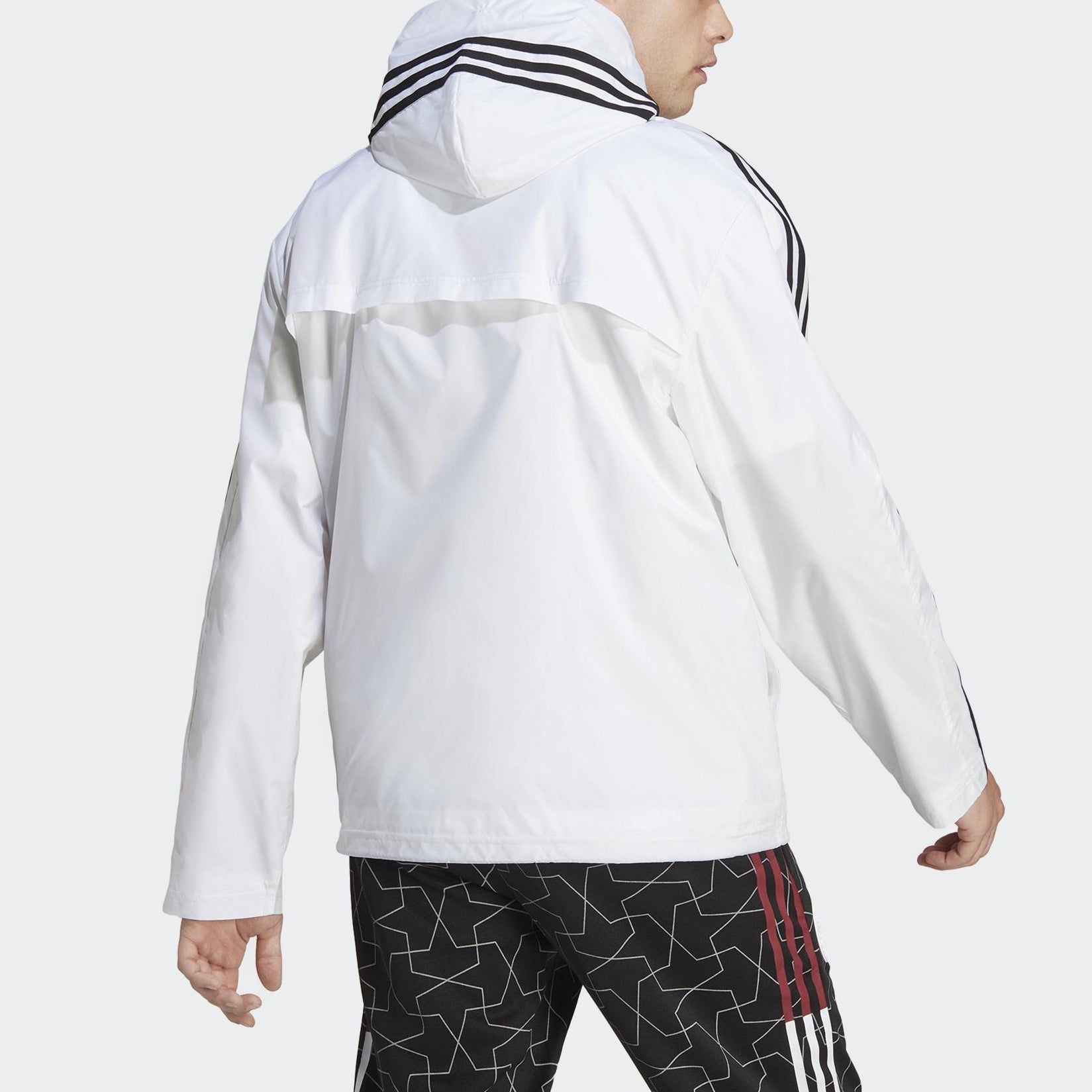 adidas Essentials 3-Stripes Woven Windbreaker Jacket 'White' IB0382 sold by KicksCrew product image thumbnail 3