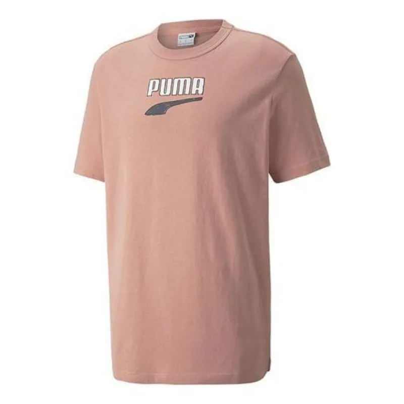 Puma Downtown Logo Tee 'Pink' 535359-24 sold by KicksCrew