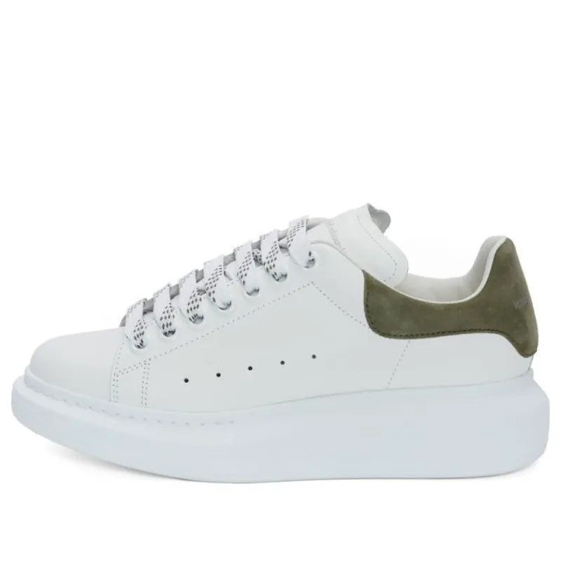 (WMNS) Alexander McQueen Oversized Sneaker 'White Khaki Green Suede' 553770WHGP79443 sold by KicksCrew