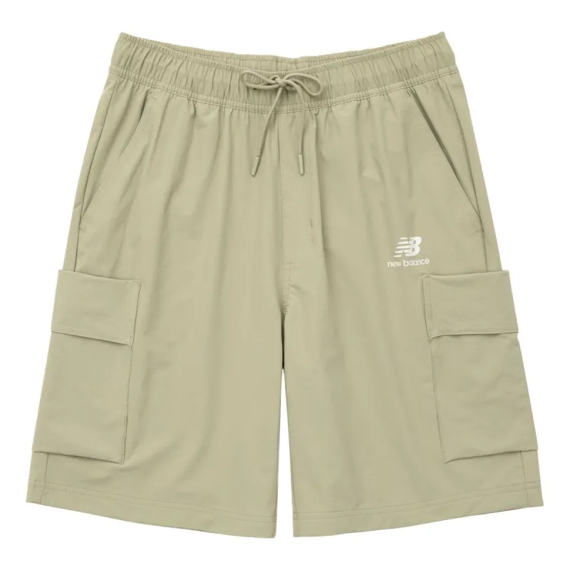 New Balance NBX Holiday Woven Pocket Shorts 'Beige' AMS32370-FUG sold by KicksCrew
