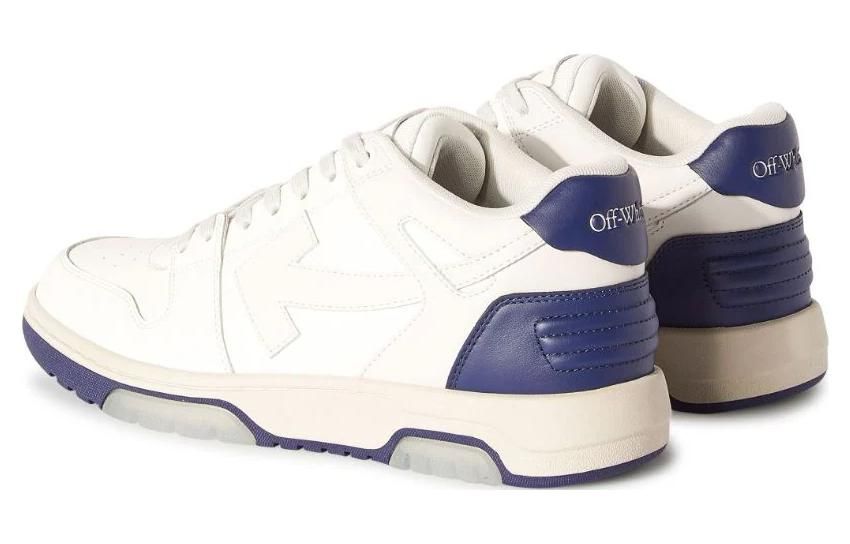Off-White Out Of Office Leather Sneakers 'White Blue