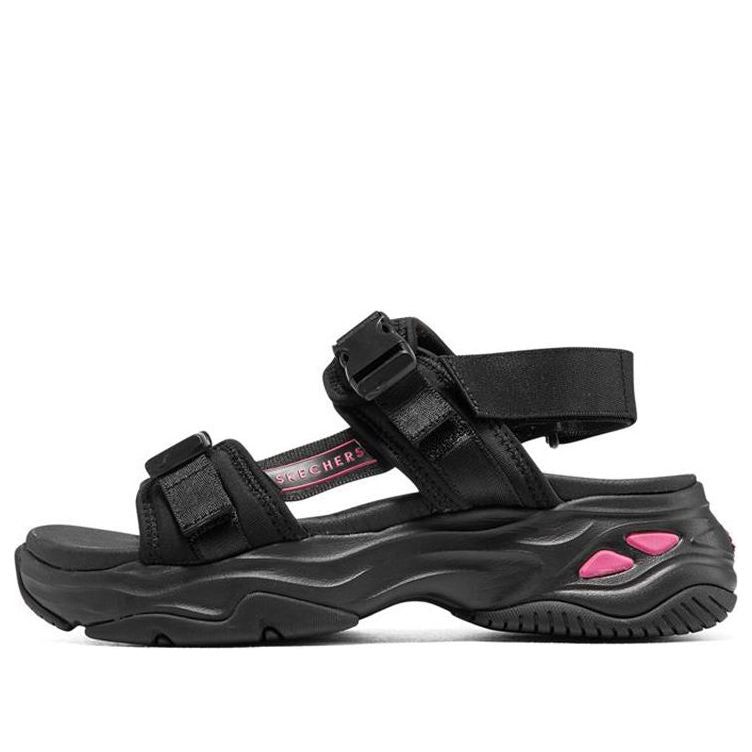 (WMNS) Skechers D'lites 4.0 Sandals 'Black Pink' 119385-BBK sold by KicksCrew