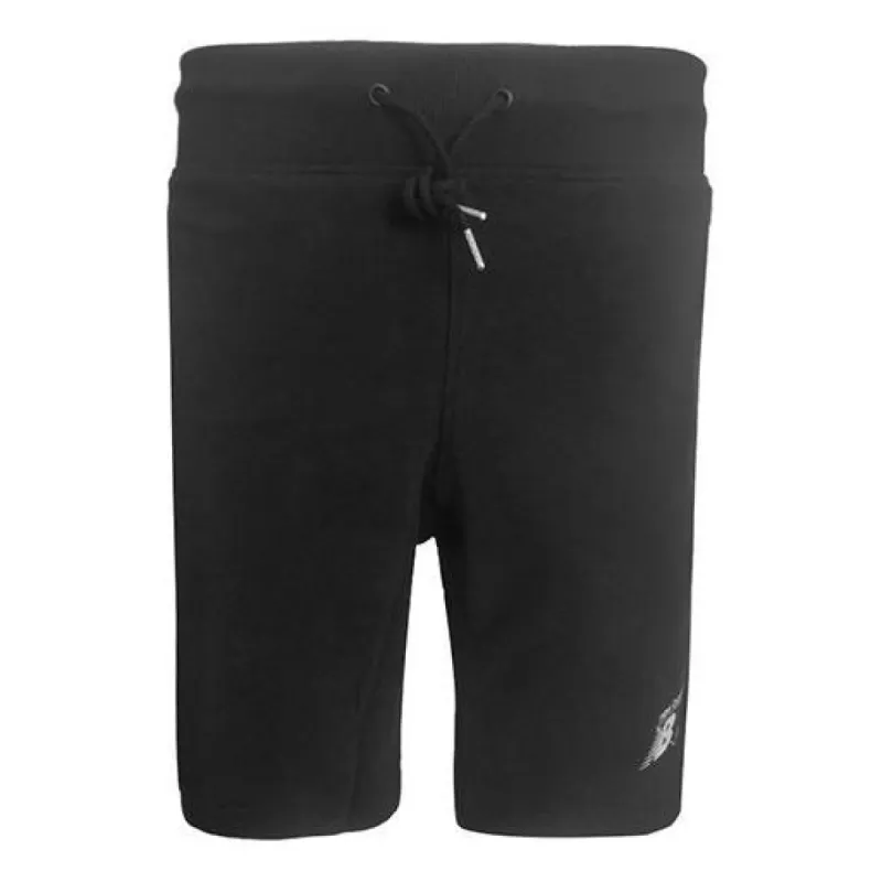 New Balance Basic Cotton Shorts 'Black' AMS91578-BK sold by KicksCrew