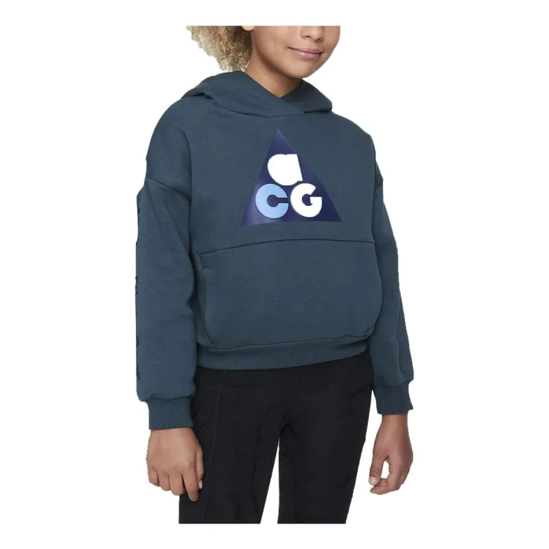 (GS) Nike ACG Icon Fleece Pullover Hoodie 'Deep Jungle' FB4343-328 sold by KicksCrew