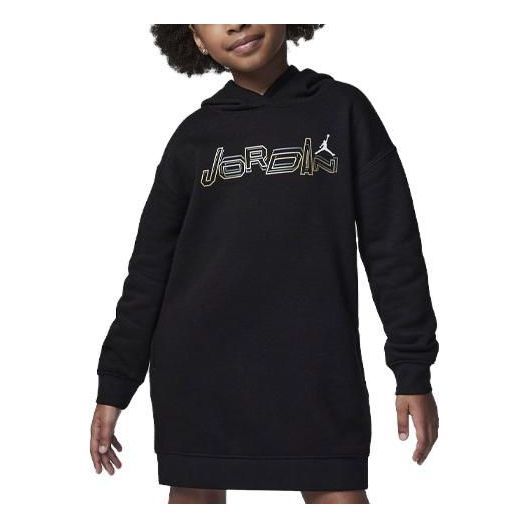 (GS) Air Jordan Take Flight Shine Pullover Dress 'Black' 35C893-023 sold by KicksCrew