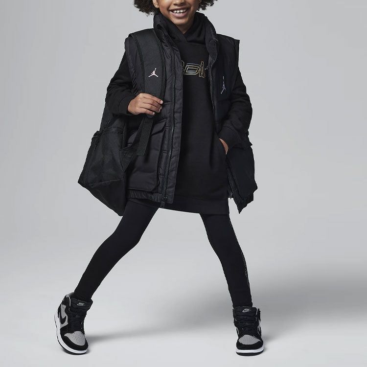 (GS) Air Jordan Take Flight Shine Pullover Dress 'Black' 35C893-023 sold by KicksCrew product image thumbnail 4