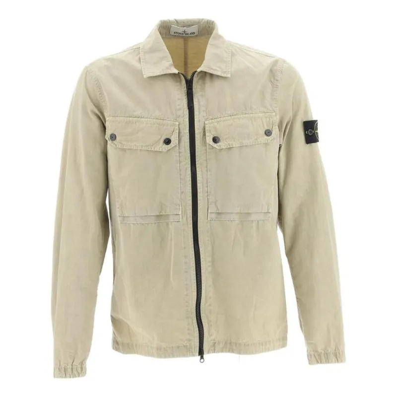 STONE ISLAND Overshirt 'Cream' 7915102WN-V0195 sold by KicksCrew