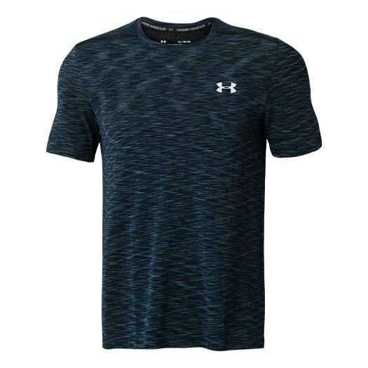 Under Armour Seamless Short Sleeve T-shirt 'College Navy' 1347751-408 sold by KicksCrew