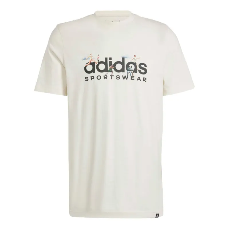 adidas Landscape Sportswear Graphic T-shirt 'Beige' IM8305 sold by KicksCrew
