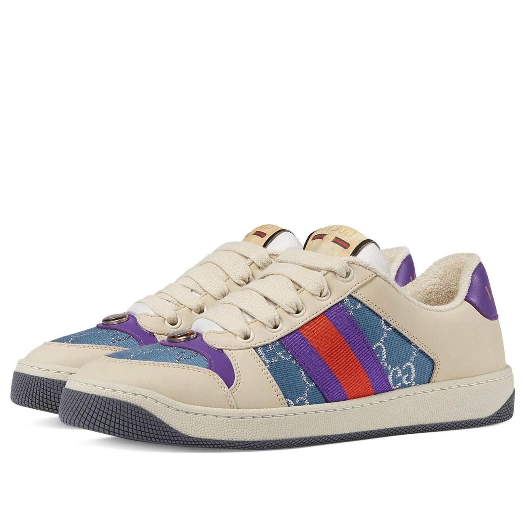 (PS) Gucci Screener GG Sneaker 'Beige Purple' 626620-2C850-4660 sold by KicksCrew