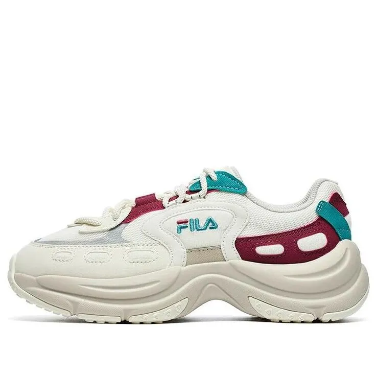 (WMNS) FILA Arch Sneakers 'White Red Aqua' F12W241118FVD sold by KicksCrew