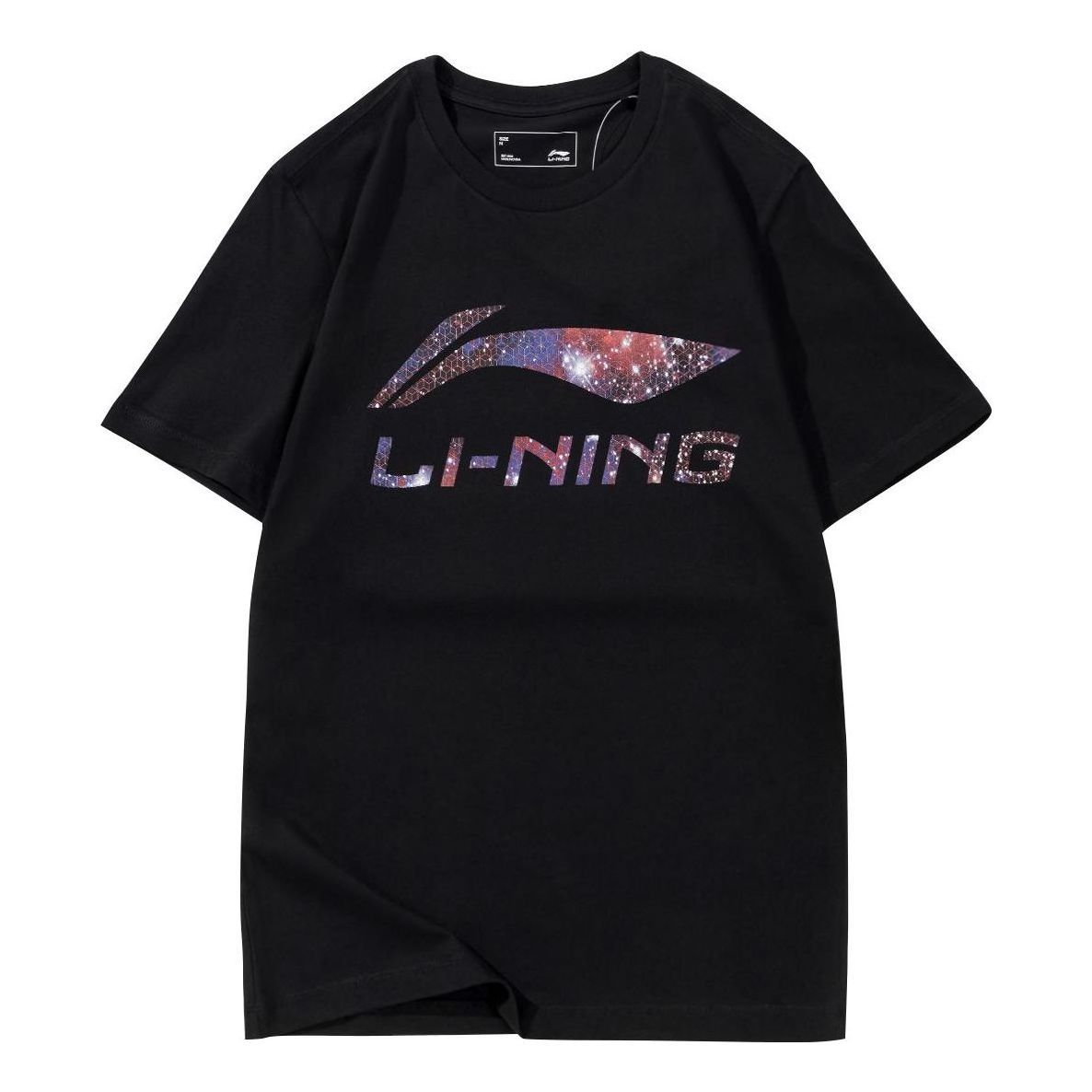Li-Ning Essential Galaxy Logo T-shirt 'Black' AHSS971-1 sold by KicksCrew