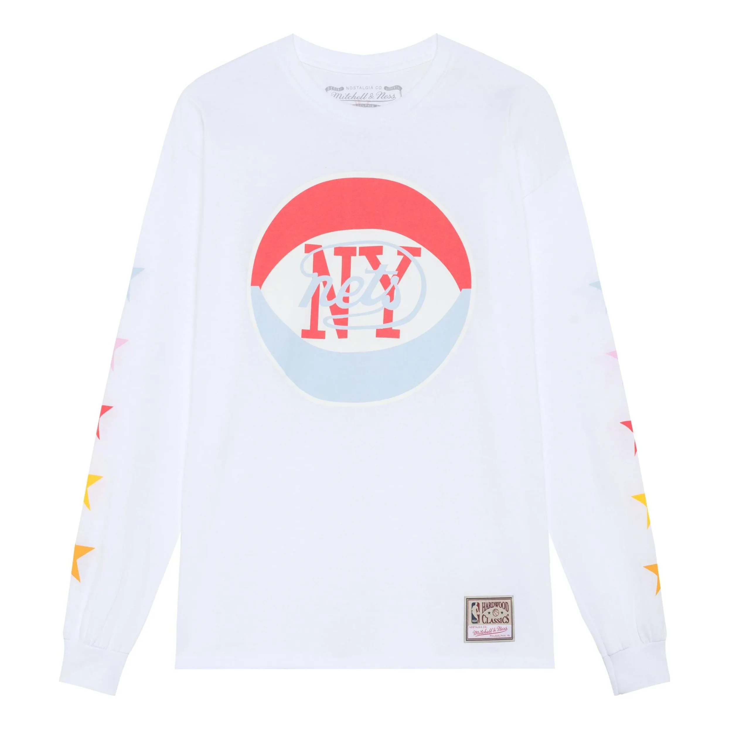 Mitchell & Ness x NBA Uninterrupted Nets Long Sleeve T-shirt 'White' BMLNMO20199-NJNWHIT sold by KicksCrew