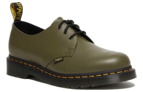 Dr.Martens 1461 AAPE Smooth Leather Oxford Shoes 'Olive Green' 27984355 sold by KicksCrew