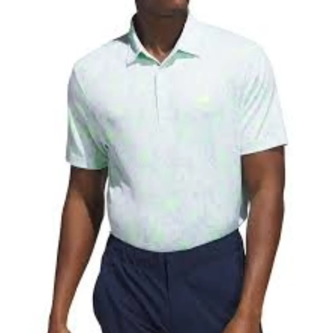 adidas Burst Jacquard Polo Shirt 'White Green' HZ0427 sold by KicksCrew product image thumbnail 3