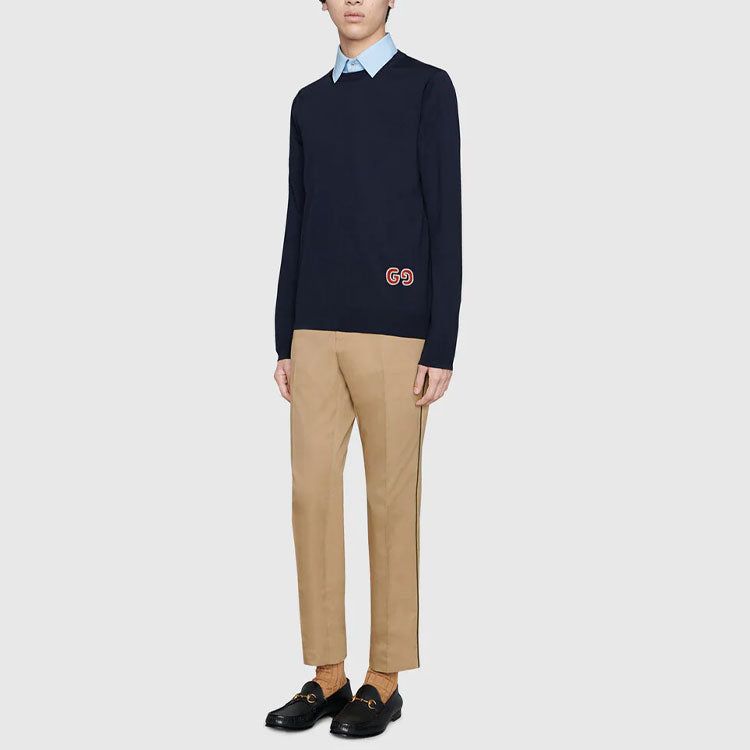 GUCCI SS21 Wool Jumper 'Navy' 576810-XKAOW-4440 sold by KicksCrew product image thumbnail 4