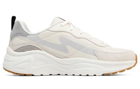 (WMNS) Skechers D'lites Wave Sneakers 'Beige White Blue' 149389-NTBK sold by KicksCrew