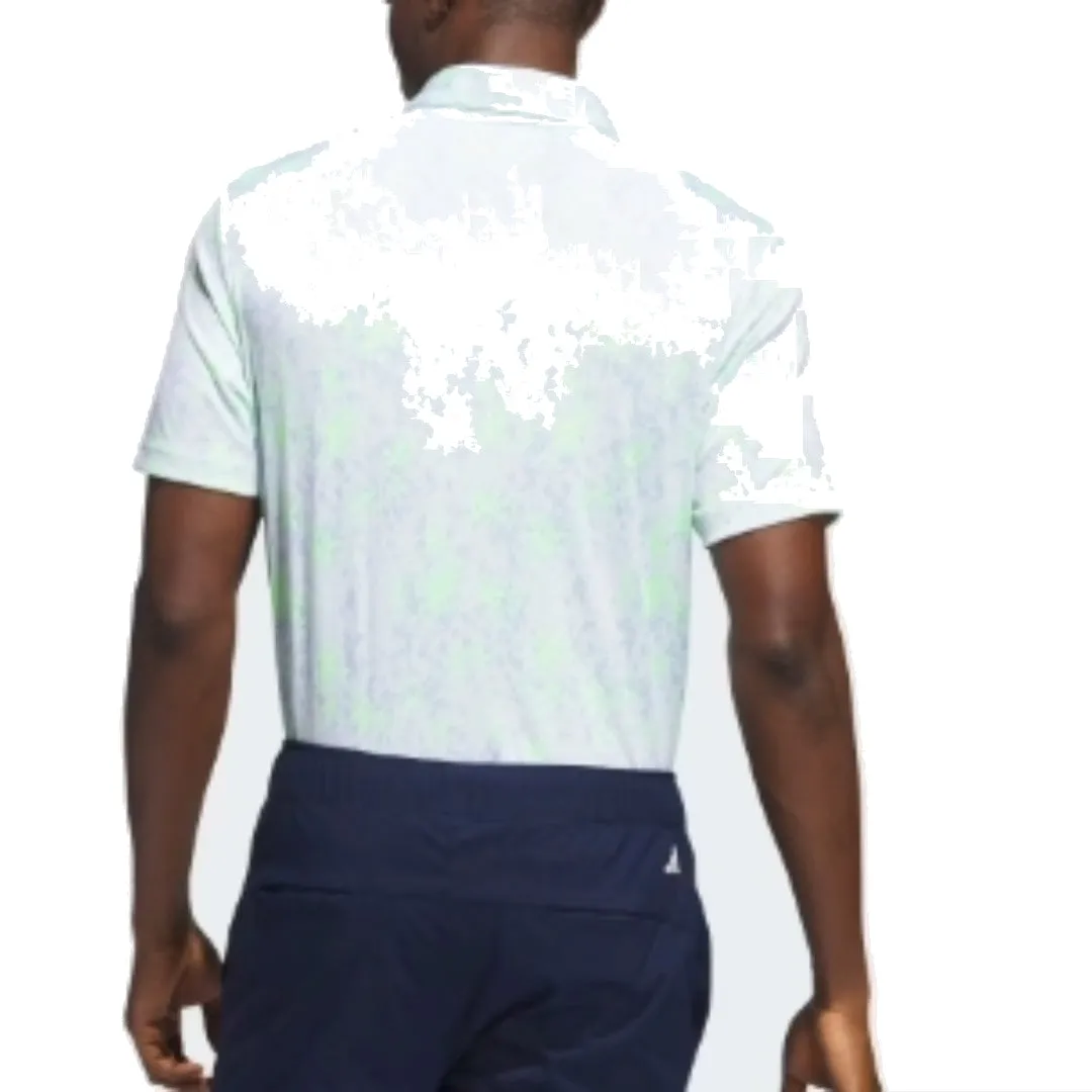 adidas Burst Jacquard Polo Shirt 'White Green' HZ0427 sold by KicksCrew product image thumbnail 2