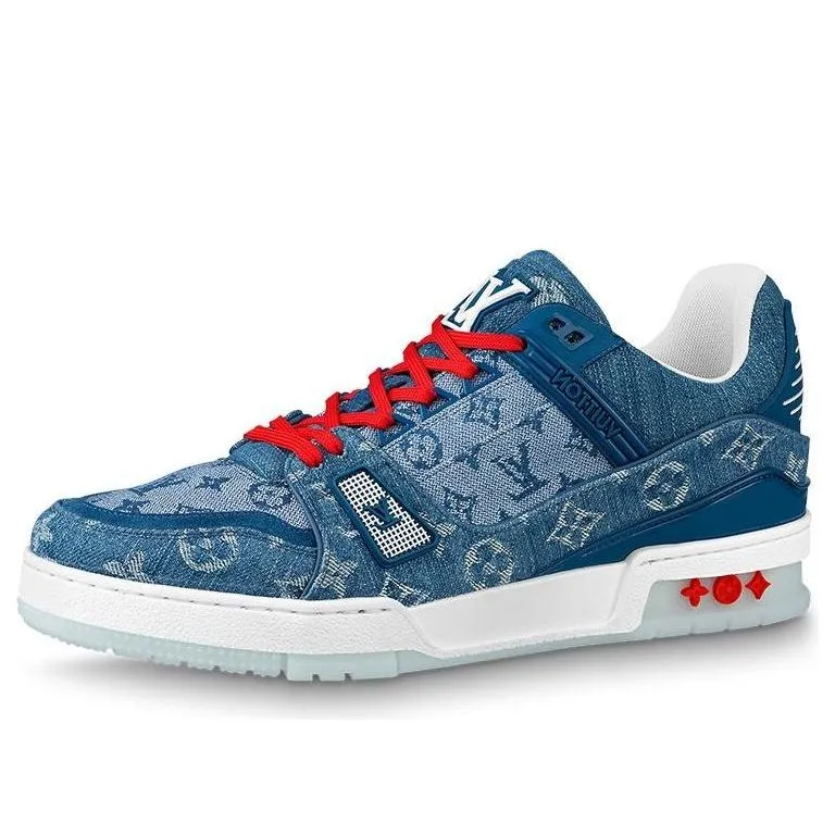 LOUIS VUITTON Trainers 'China Exclusive Denim Blue Red' 1A8TSK sold by KicksCrew