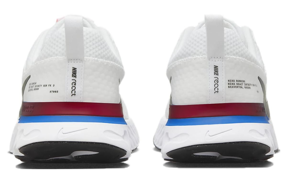 Nike React Infinity Run Flyknit 3 'White Photo Blue Red' FJ3994-100 sold by KicksCrew product image thumbnail 5
