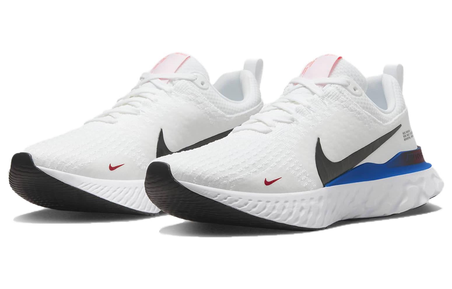 Nike React Infinity Run Flyknit 3 'White Photo Blue Red' FJ3994-100 sold by KicksCrew product image thumbnail 3