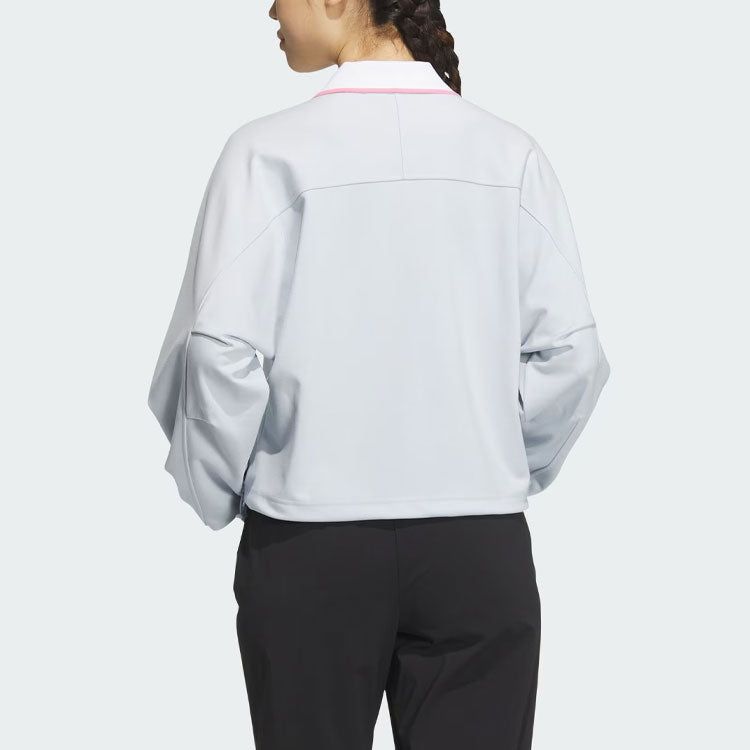 (WMNS) adidas Verbiage Sweatshirt 'Grey' JE3616 sold by KicksCrew product image thumbnail 4