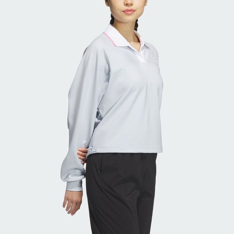 (WMNS) adidas Verbiage Sweatshirt 'Grey' JE3616 sold by KicksCrew product image thumbnail 5