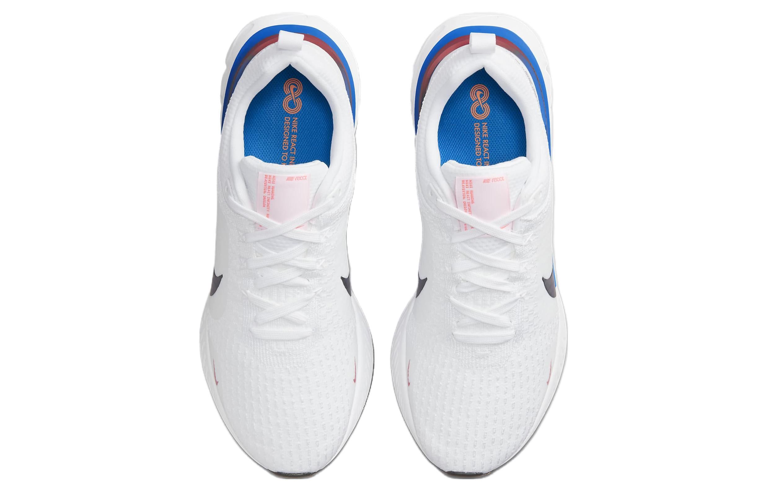Nike React Infinity Run Flyknit 3 'White Photo Blue Red' FJ3994-100 sold by KicksCrew product image thumbnail 4