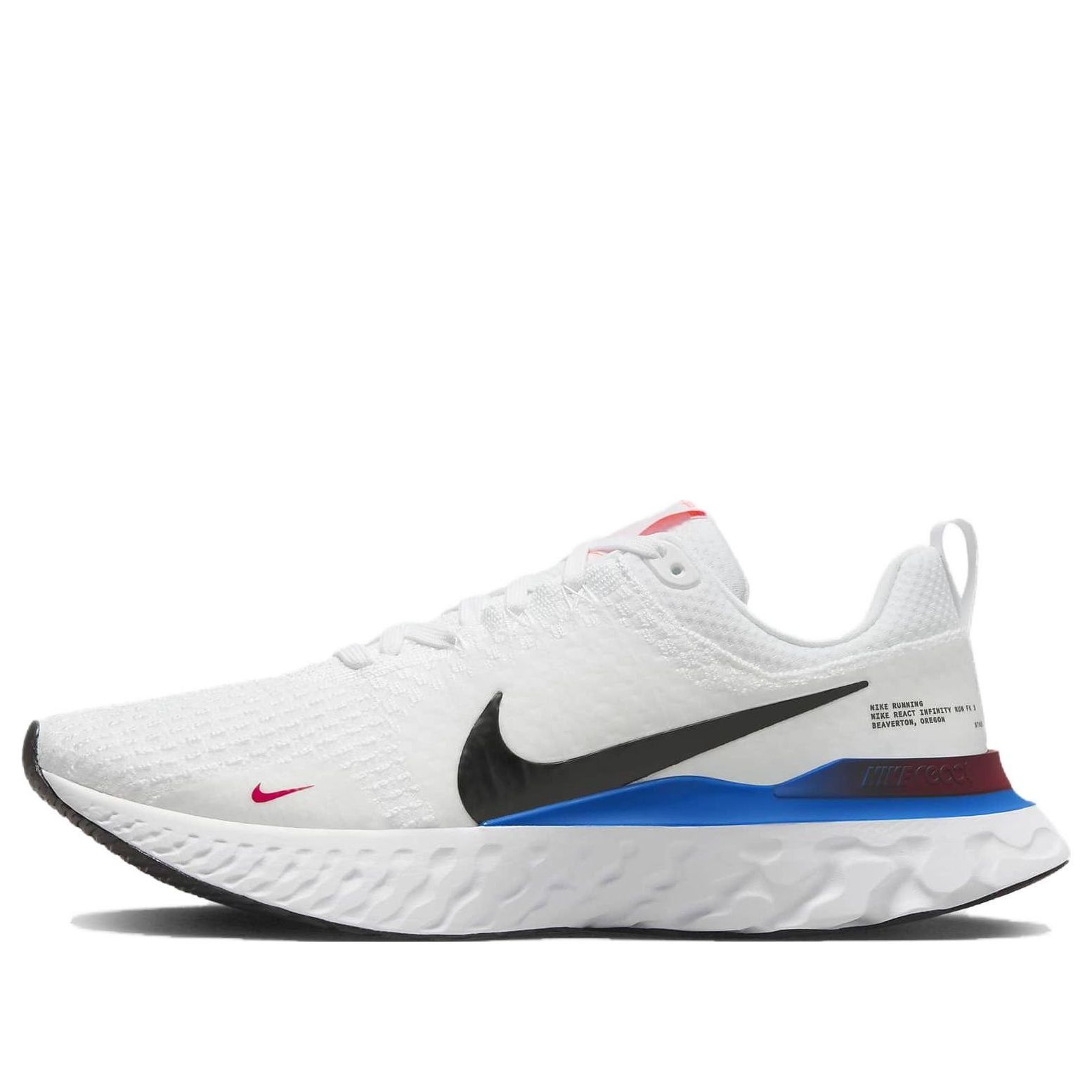 Nike React Infinity Run Flyknit 3 'White Photo Blue Red' FJ3994-100 sold by KicksCrew