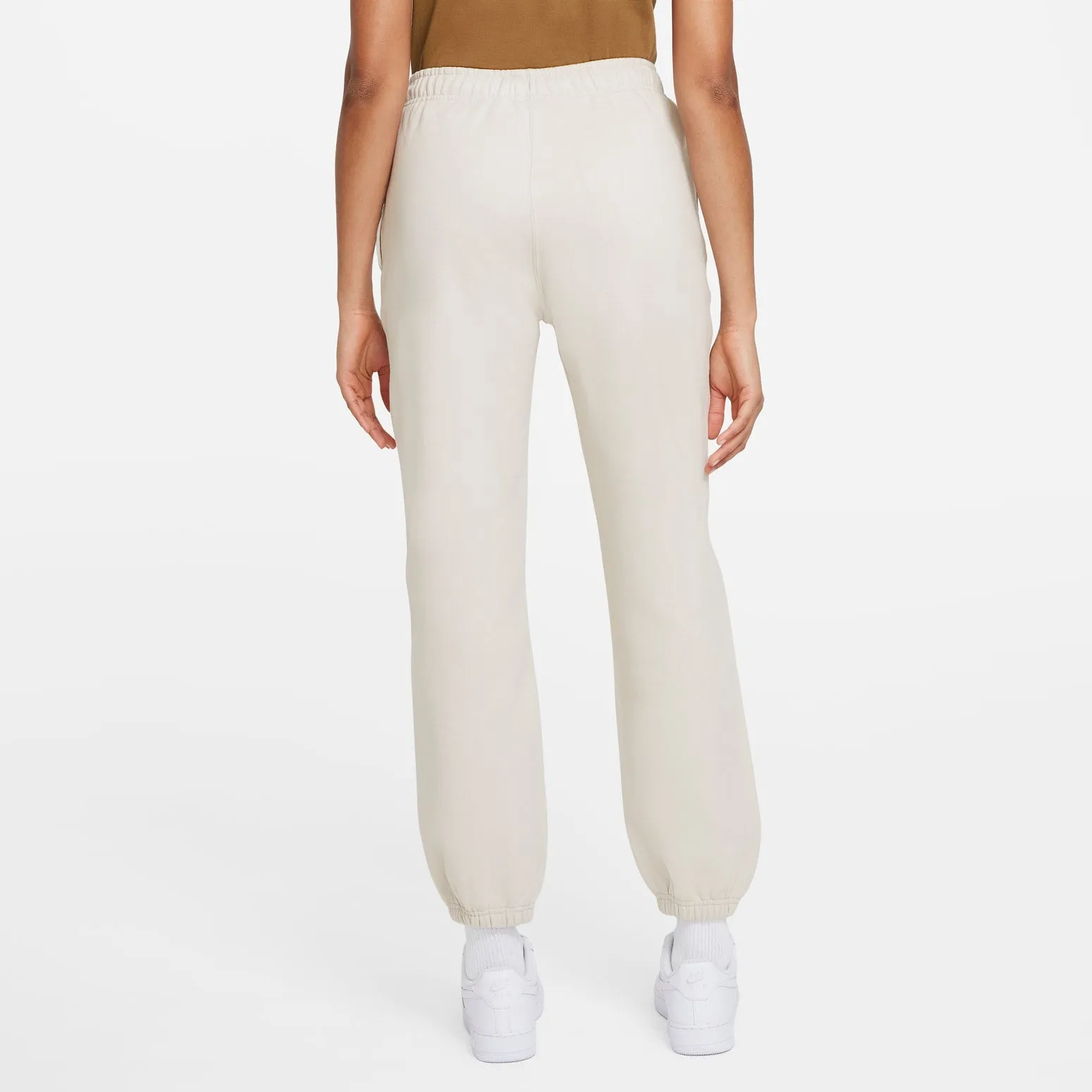 (WMNS) Nike Solo Swoosh Sweatpants 'Light Bone White' CW5565-072 sold by KicksCrew product image thumbnail 2