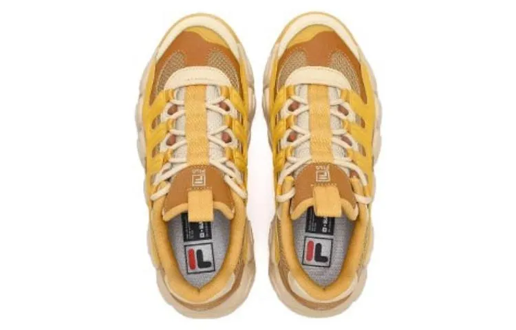 (WMNS) FILA CROISSANT Chunky Sneakers 'Yellow Brown' F12W342103FSI sold by KicksCrew product image thumbnail 4