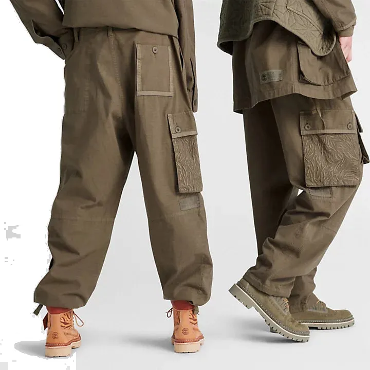 Timberland x CLOT FUTURE 73 Cargo Trousers 'Olive Green' A6TJA-A58 sold by KicksCrew product image thumbnail 3