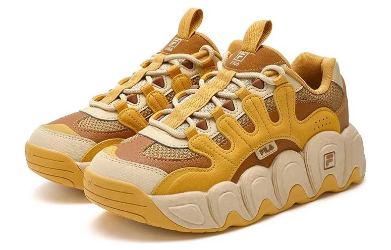 (WMNS) FILA CROISSANT Chunky Sneakers 'Yellow Brown' F12W342103FSI sold by KicksCrew product image thumbnail 3