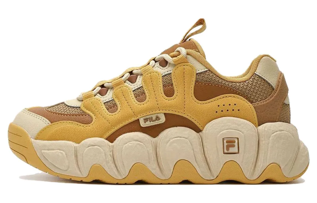 (WMNS) FILA CROISSANT Chunky Sneakers 'Yellow Brown' F12W342103FSI sold by KicksCrew product image thumbnail 2