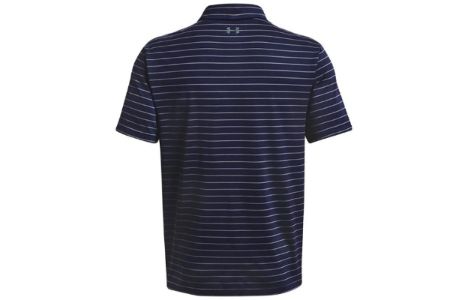Under Armour Playoff Core Stripe Polo Shirt 'Midnight Navy Grey' 1351130-410 sold by KicksCrew