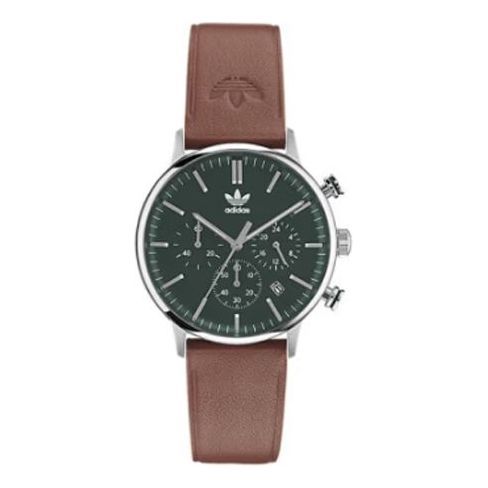adidas Code 1 Chrono Style Brown Eco Leather Strap Watch 'Brown Green' AOSY225312I sold by KicksCrew