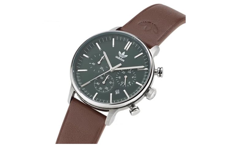 adidas Code 1 Chrono Style Brown Eco Leather Strap Watch 'Brown Green' AOSY225312I sold by KicksCrew product image thumbnail 2