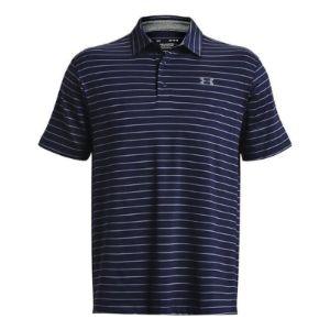 Under Armour Playoff Core Stripe Polo Shirt 'Midnight Navy Grey' 1351130-410 sold by KicksCrew