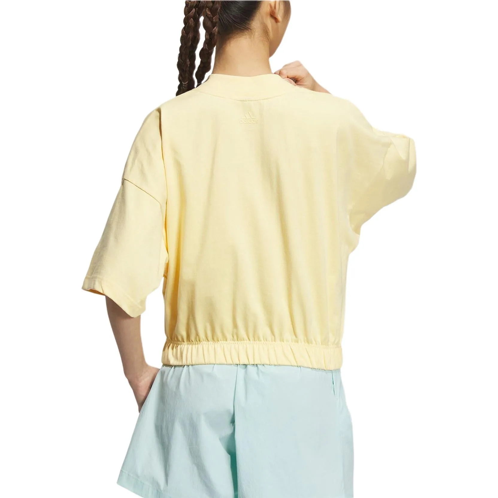 (WMNS) adidas Graphic T-Shirt 'Yellow' JN6670 sold by KicksCrew product image thumbnail 4