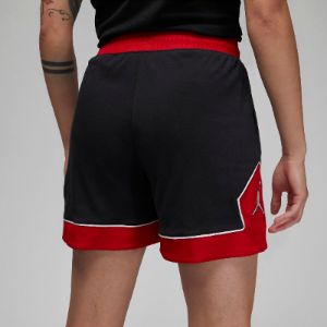 (WMNS) Air Jordan Diamond Short 'Black Red' DZ3352-010 sold by KicksCrew