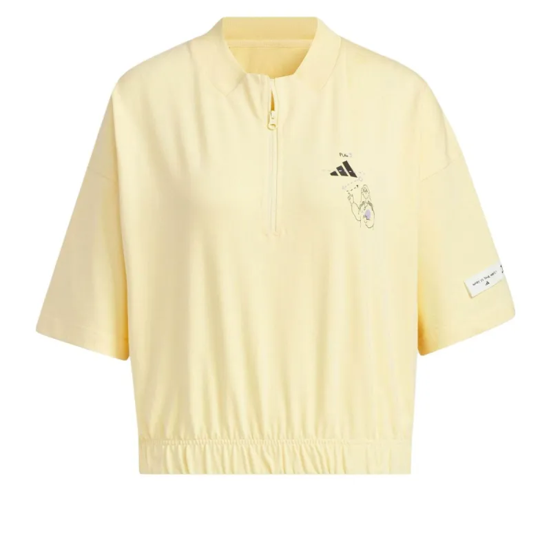 (WMNS) adidas Graphic T-Shirt 'Yellow' JN6670 sold by KicksCrew