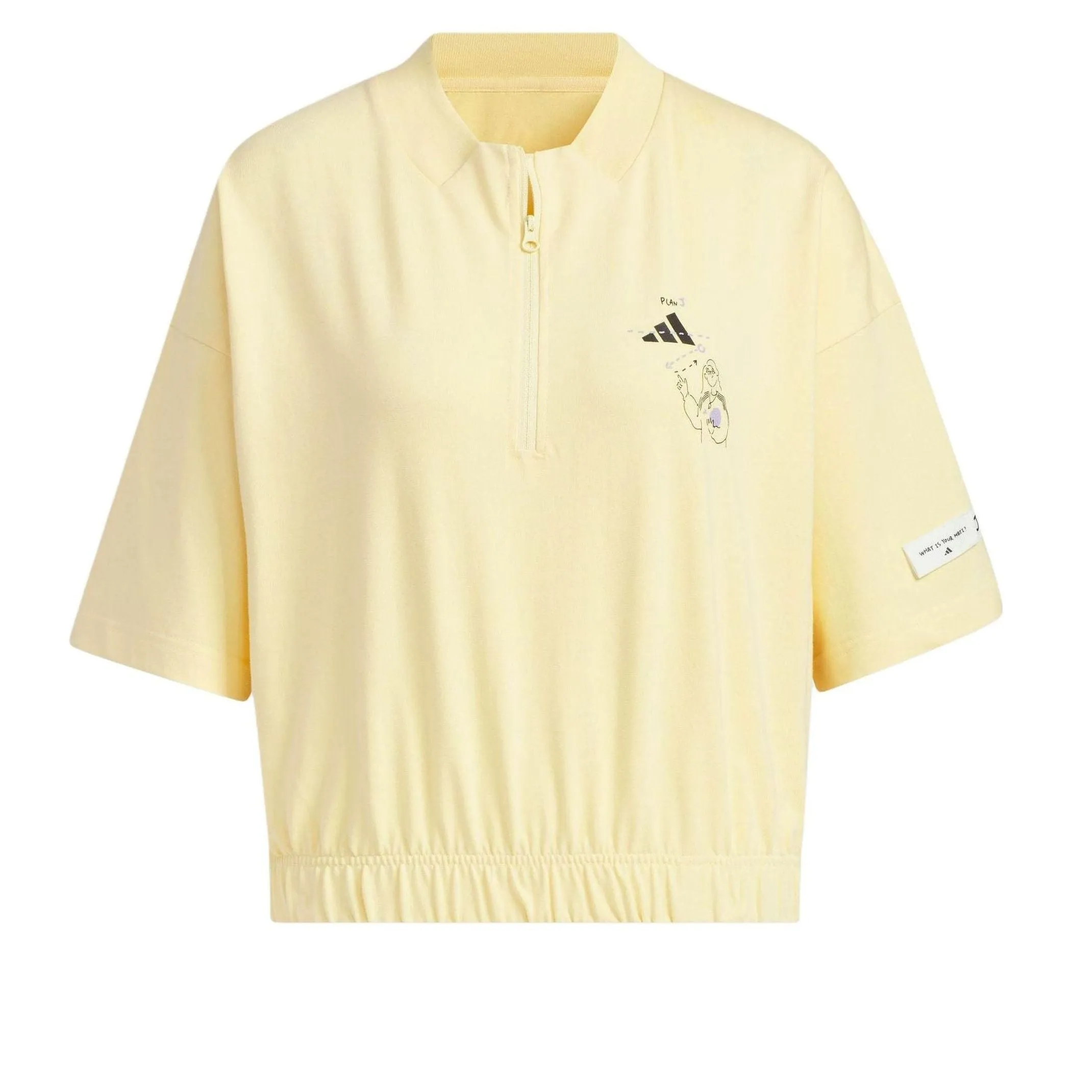 (WMNS) adidas Graphic T-Shirt 'Yellow' JN6670 sold by KicksCrew